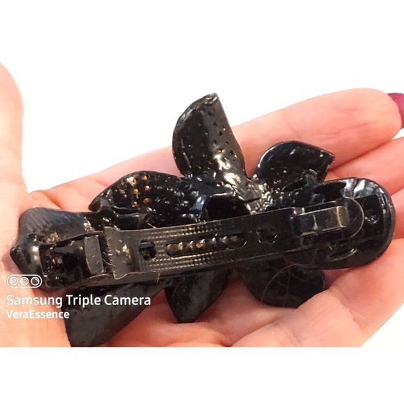 Crystal Flower Hair Barrette Clip 4\